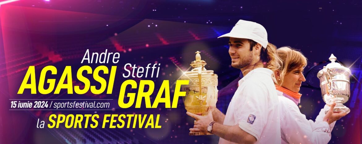 Andre Agassi en Steffi Graf, voor het eerst in Roemenië!